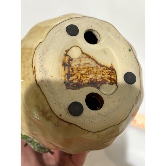 VINTAGE CHRISTMAS DECOR pottery SNOWMAN FAMILY W/ MIRROR HAND PAINTED Country - Picture 16 of 16